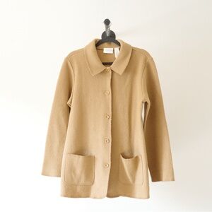 Liz Claiborne Tan Wool Coat Size US M